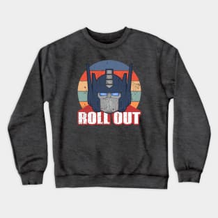 Autobot Optimus Prime Distressed Retro Roll Out Crewneck Sweatshirt